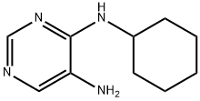 N4-cyclohexylpyrimidine-4,5-diamine 구조식 이미지