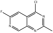 4-chloro-6-fluoro-2-methylpyrido[3,4-d]pyrimidine 구조식 이미지