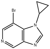 7-bromo-1-cyclopropyl-1H-imidazo[4,5-c]pyridine Structure