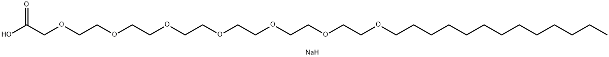 SODIUM3,6,9,12,15,18,21-HEPTAOXATETRATRIAOCTANOATE Structure