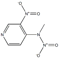 4-피리딘아민,N-메틸-N,3-디니트로-(9CI) 구조식 이미지