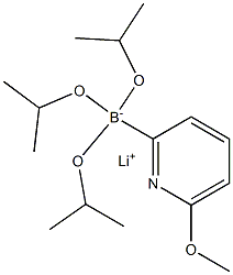 Lithium triisopropyl 2-(6-methoxypyridyl)borate Structure
