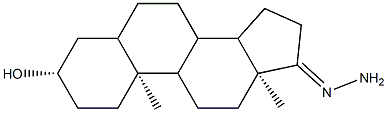 5α-안드로스탄-17-온,3β-하이드록시-,히드라존 구조식 이미지