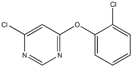 PYRIMIDINE, 4-CHLORO-6-(2-CHLOROPHENOXY)- Structure