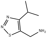 1-(4-이소프로필-1,2,3-티아디아졸-5-일)메탄아민(SALTDATA:HCl) 구조식 이미지