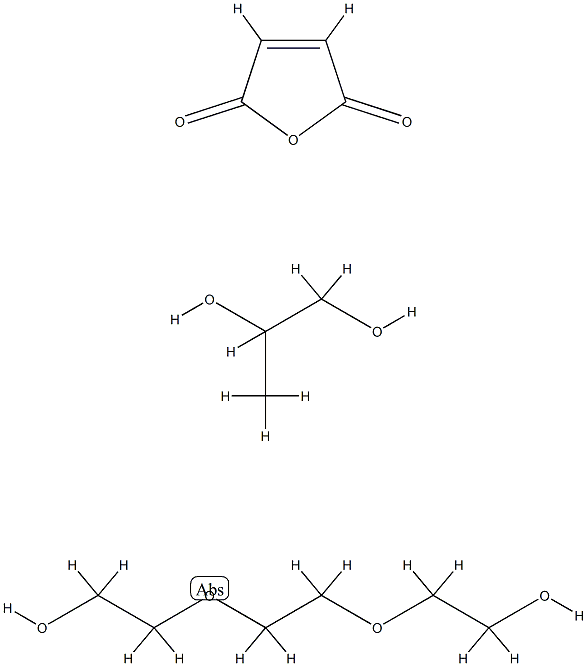2,5-푸란디온,2,2'-[1,2-에탄디일비스(옥시)]비스[에탄올]및1,2-프로판디올중합체 구조식 이미지