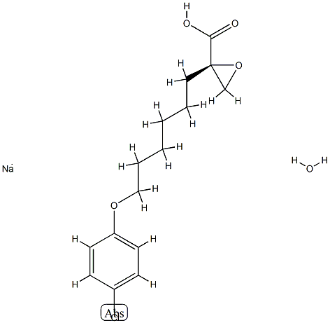 (R)-(+)-EtoMoxir (sodiuM salt hydrate) Structure