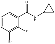 3-BROMO-N-CYCLOPROPYL-2-FLUOROBENZAMIDE Structure