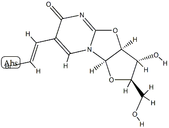 5-(2-브로모비닐)-2,2'-안하이드로우리딘 구조식 이미지