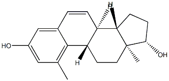 1-Methylestra-1,3,5(10),6-tetrene-3,17β-diol Structure