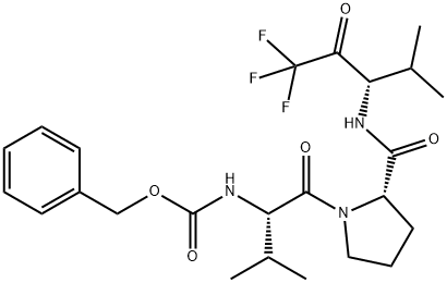 ((4-methoxyphenyl)carbonyl)-valyl-N-(3-(1,1,1-trifluoro-2-hydroxy-4-methylpentyl))prolinamide Structure