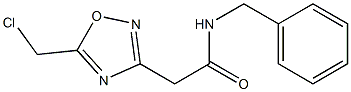 N-benzyl-2-[5-(chloromethyl)-1,2,4-oxadiazol-3-yl]acetamide 구조식 이미지