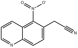2-(5-nitroquinolin-6-yl)acetonitrile Structure
