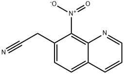 2-(8-nitroquinolin-7-yl)acetonitrile Structure