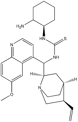 (9S)-9-Amino-9-deoxyquinine-R,R-
DHAC-thiourea 구조식 이미지