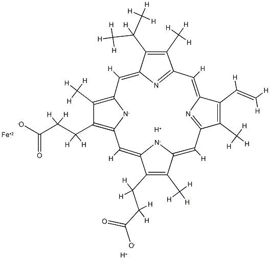 2-비닐-4-이소프로필중수소헴 구조식 이미지