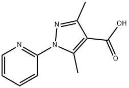 3,5-dimethyl-1-pyridin-2-yl-1H-pyrazole-4-carboxylic acid 구조식 이미지