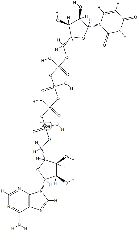 adenosine(5')tetraphosphate uridine Structure