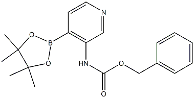 BENZYL 4-(4,4,5,5-TETRAMETHYL-1,3,2-DIOXABOROLAN-2-YL)PYRIDIN-3-YLCARBAMATE Structure