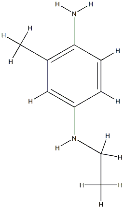 1,4-벤젠디아민,N4-에틸-2-메틸-(9CI) 구조식 이미지