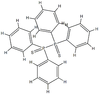 Diphosphine,1,1,2,2-tetraphenyl-, 1,2-disulfide Structure