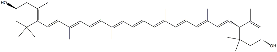 (3S,3'R,6'S)-β,ε-Carotene-3,3'-diol Structure