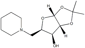 5-Pyperidin-1-yl-5-dezoxy-1,2-isopropylidene-alfa-D-
xylofuranose Structure