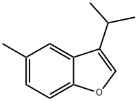 Benzofuran,3-isopropyl-5-methyl-(6CI) Structure