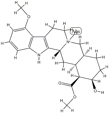 (3β,20α)-17β-Hydroxy-9-methoxy-16β-methoxycarbonylyohimban 4-oxide Structure