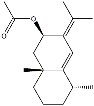 (2R)-1,2,3,5,6,7,8,8a-Octahydro-5α,8aβ-dimethyl-3-(1-methylethylidene)naphthalen-2β-ol acetate 구조식 이미지