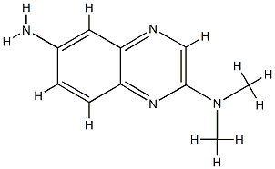 2,6-퀴녹살린디아민,N2,N2-디메틸-(9CI) 구조식 이미지