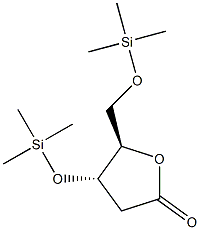 3-O,5-O-비스(트리메틸실릴)-2-데옥시-D-리보-펜톤산γ-락톤 구조식 이미지