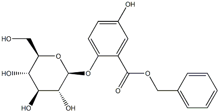 2-(β-D-글루코피라노실옥시)-5-하이드록시벤조산벤질에스터 구조식 이미지