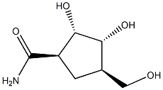 Cyclopentanecarboxamide, 2,3-dihydroxy-4-(hydroxymethyl)-, (1-alpha-,2-ba-,3-ba-,4-alpha-)- (9CI) 구조식 이미지