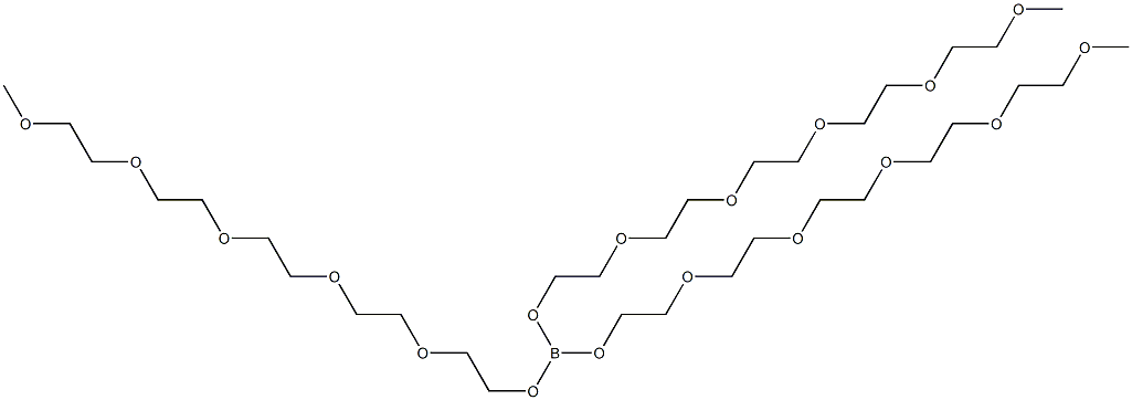 폴리(옥시-1,2-에탄디일),.알파.-메틸-.오메가.-하이드록시-,붕산함유에스테르(H3BO3) 구조식 이미지