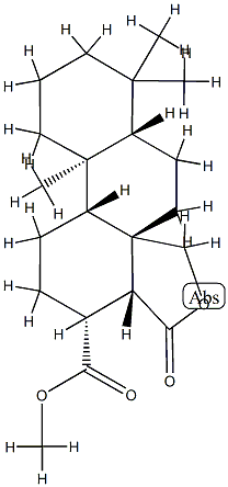 21-Oxo-8,14β-(methanoxymethano)podocarpane-13β-carboxylic acid methyl ester Structure