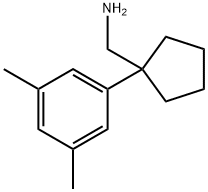 1-[1-(3,5-dimethylphenyl)cyclopentyl]methanamine(SALTDATA: FREE) Structure