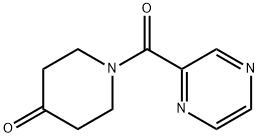 1-(2-pyrazinylcarbonyl)-4-piperidinone(SALTDATA: FREE) Structure