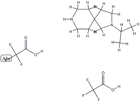2,8-Diazaspiro[4.5]decane, 2-(1-methylethyl)-, 2,2,2-trifluoroacetate (1:2) Structure