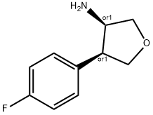 (3S,4R)-4-(4-fluorophenyl)oxolan-3-aMine 구조식 이미지