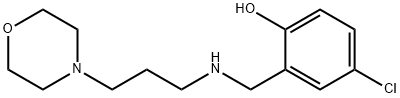 4-chloro-2-({[3-(morpholin-4-yl)propyl]amino}methyl)phenol Structure