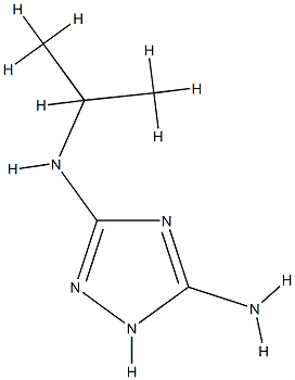 1H-1,2,4-Triazole-3,5-diamine,N-(1-methylethyl)-(9CI) 구조식 이미지