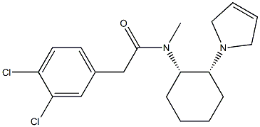 3,4-디클로로-N-메틸-N-(2-(1-델타(3)-피롤리닐)-시클로헥실)벤젠아세트아미드 구조식 이미지