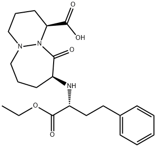 (1S, 9S)-9-[[(R)-1-Ethoxycarbonyl-3-phenylpropyl] amino]-10-oxo-octahydro-6H-pyridazino [1,2-a][1,2] diazepine-1-carboxylic acid Structure