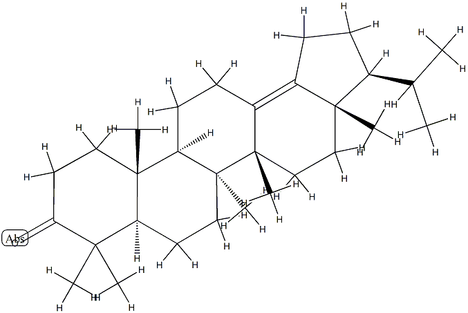 (8α,14β,17β,21β)-B':A'-Neogammacer-13(18)-en-3-one Structure