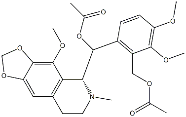 (+)-Papaveroxinoline Acetate Structure