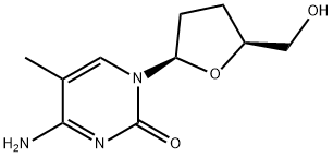 2',3'-dideoxy-5-methylcytidine Structure