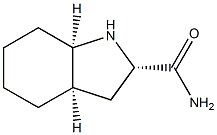 1H-Indole-2-carboxamide,octahydro-,[2S-(2-alpha-,3a-alpha-,7a-alpha-)]-(9CI) 구조식 이미지