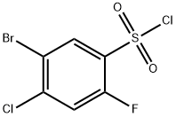 5-브로모-4-클로로-2-플루오로-벤젠설포닐클로라이드 구조식 이미지