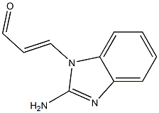 2-Propenal,3-(2-amino-1H-benzimidazol-1-yl)-(9CI) Structure